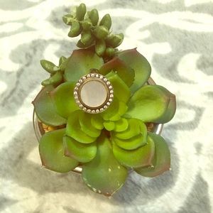 Vibrate Pearl circle ring